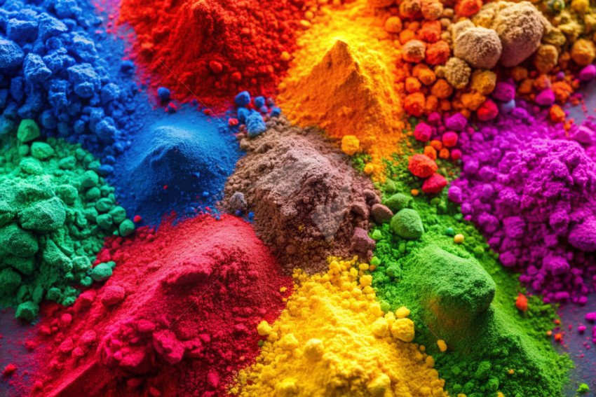 Holi color powder background