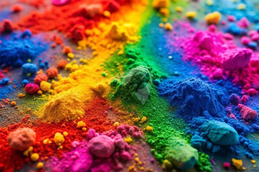 Holi color powder background