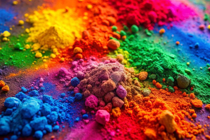 Holi color powder background