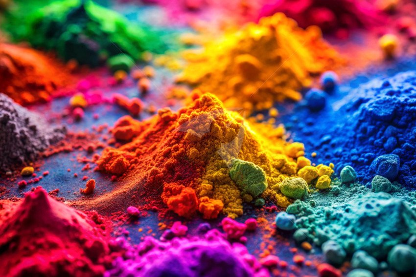 Holi color powder background