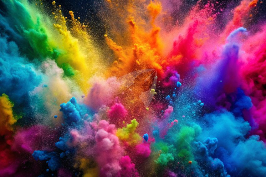 Holi color powder background