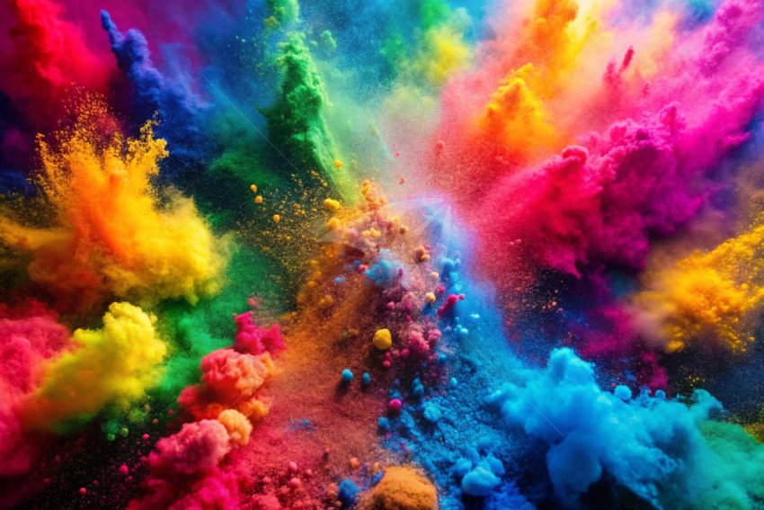 Holi color powder background