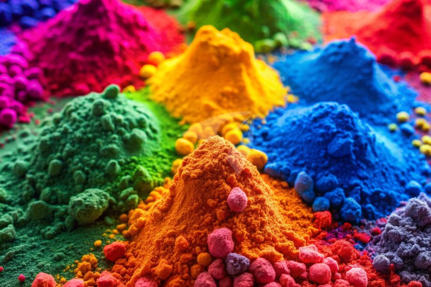 Holi color powder background