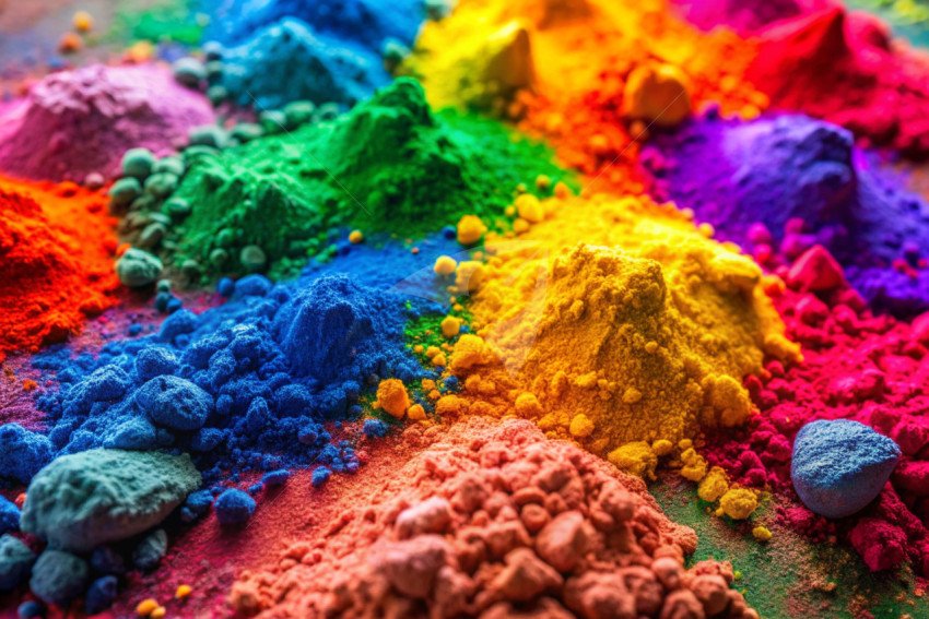 Holi color powder background