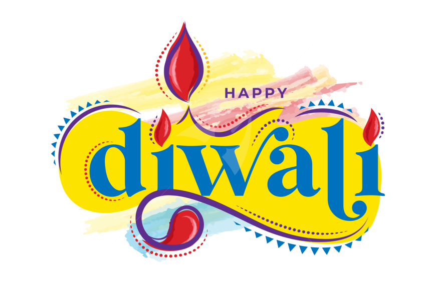 Happy Diwali Sticker Design Template