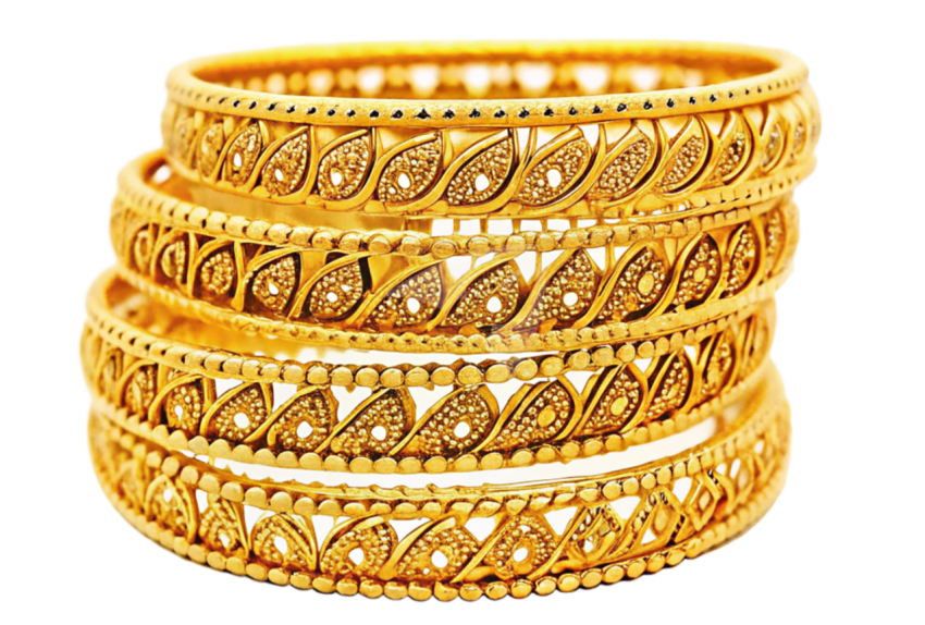 Gold bangles png image