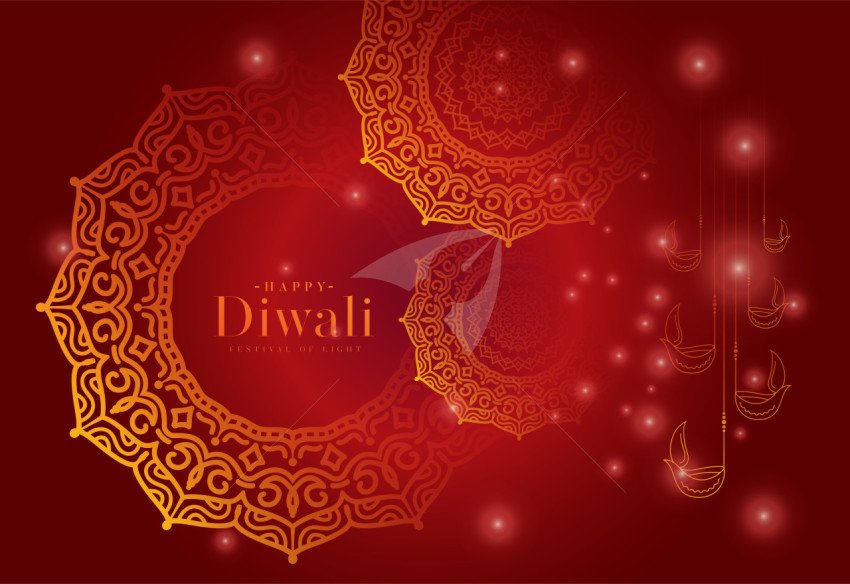 Happy Diwali Festival Background  Design