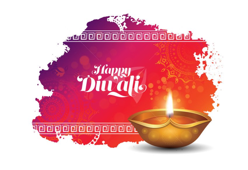 Happy Diwali Background Template Design