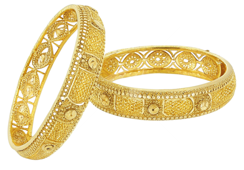 Gold bangles png image