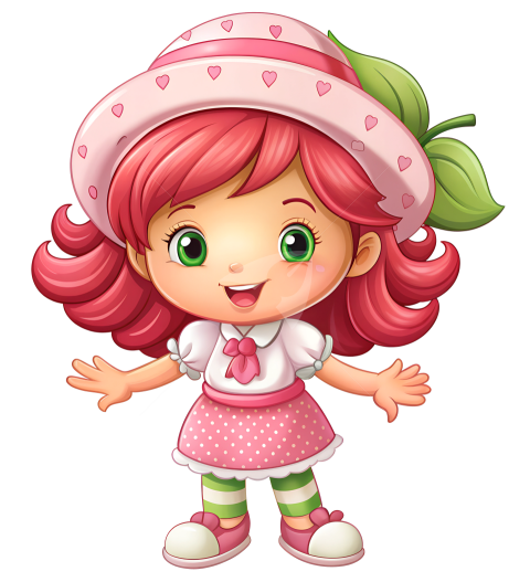 Strawberry shortcake cartoon character Png