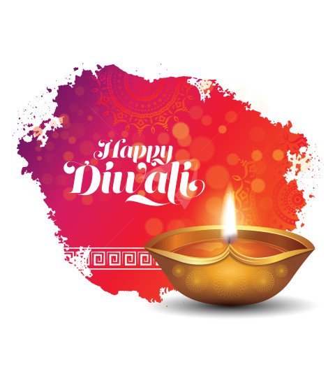 Happy Diwali Post Banner Background Design