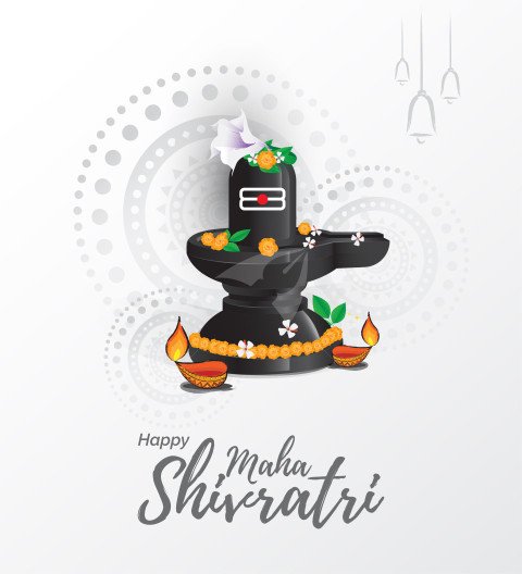 Happy Maha Shivratri  Vector Design Template