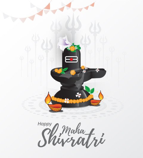 Happy Maha Shivratri Vector Design Template