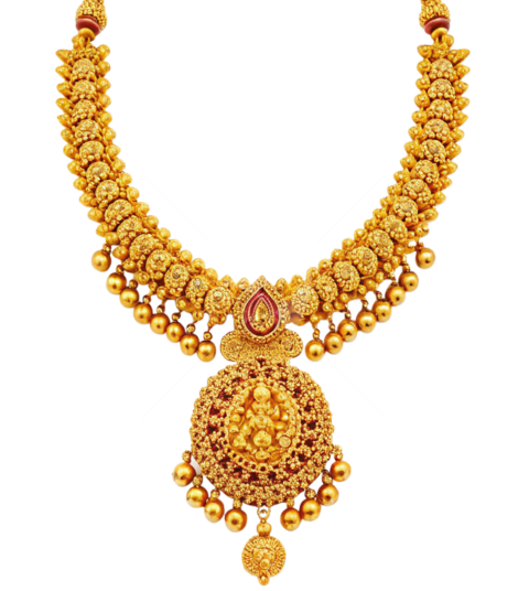 Gold jewelry necklace png image