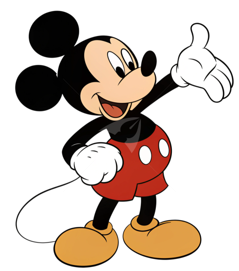 Mickey Mouse Cartoon Character