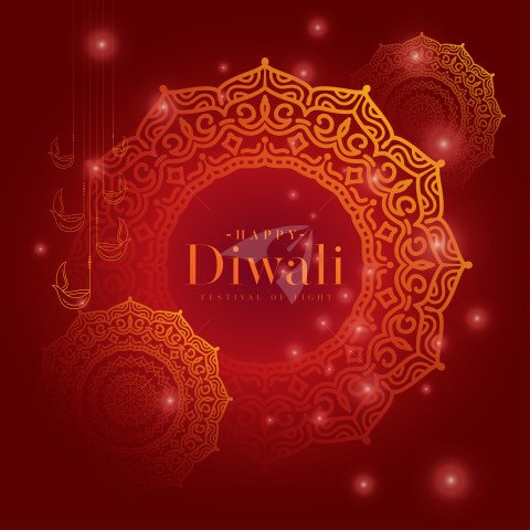 Happy Diwali Post Banner Design