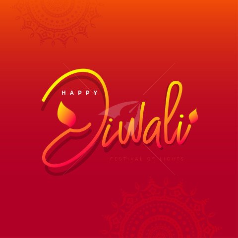 Happy Diwali Post Banner Background Template