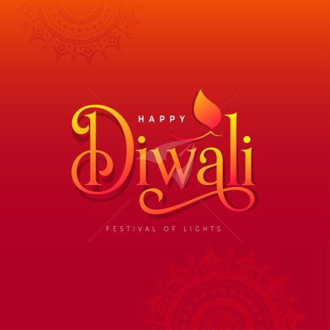 Happy Diwali Festival Post Banner Background