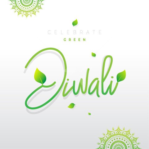 Eco-Friendly Diwali Diwali Celebration Banner Design