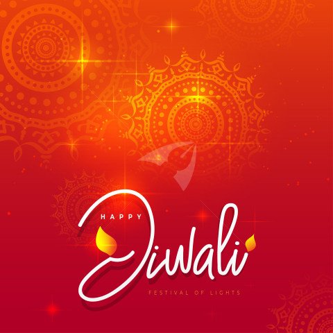 Happy Diwali Post Banner Design Background