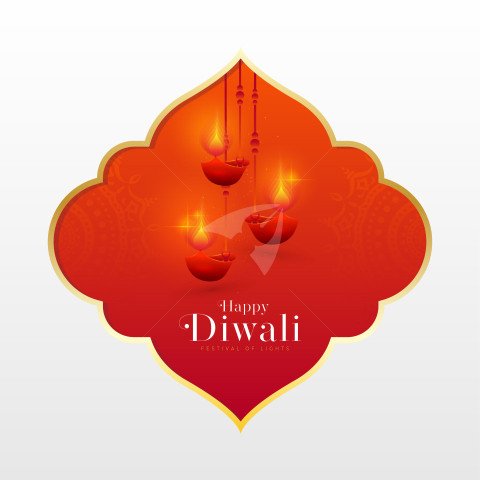 Happy Diwali Post Banner Template