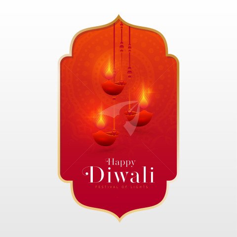 Happy Diwali Festival Post Banner Template