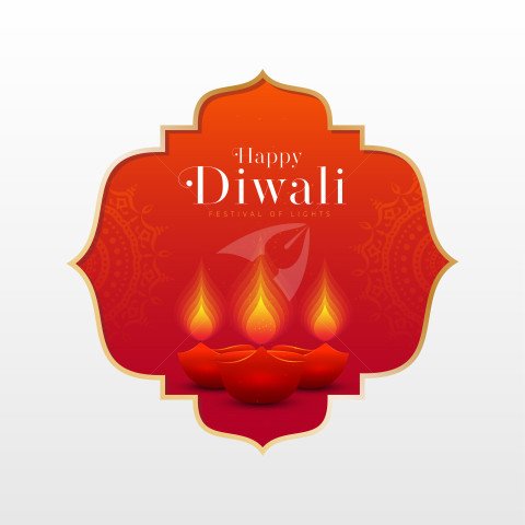 Happy Diwali Post Banner Template