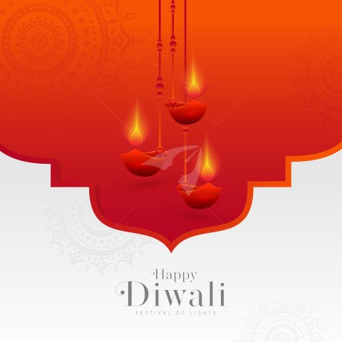 Happy Diwali Festival Greeting Post Banner