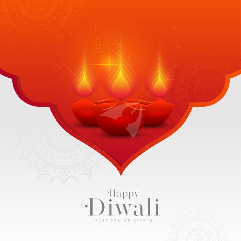 Happy Diwali Festival Post Banner Template