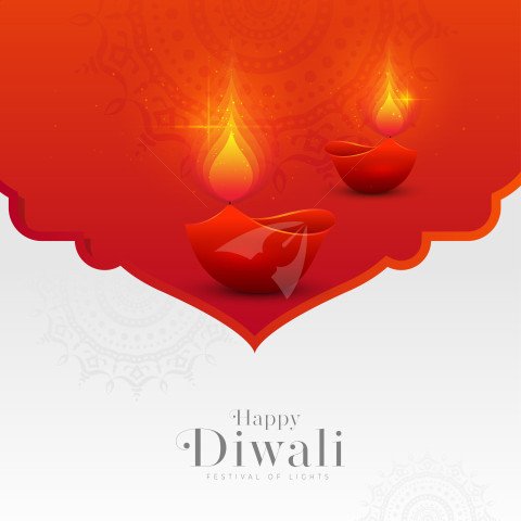 Happy Diwali Festival Post Banner Template