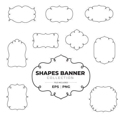 Vector Border Shape Elements