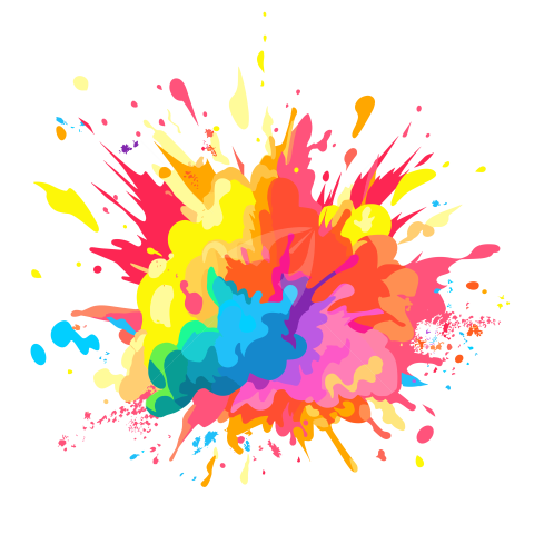 Color Splash Vector Illustration