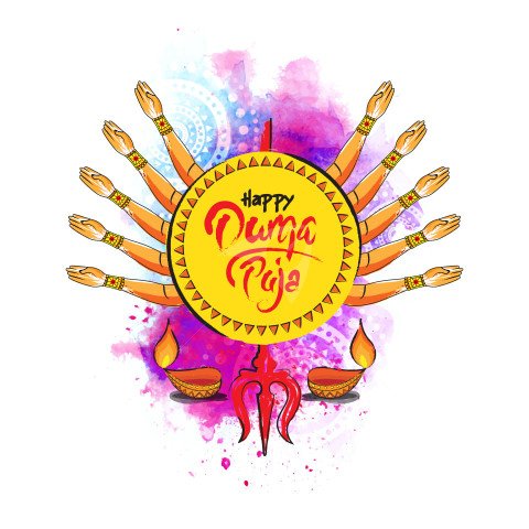 Happy Durga Puja Festival Post Banner