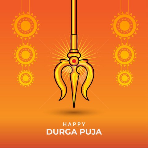 Happy Durga Puja Post Banner