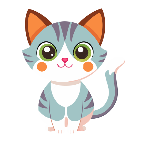 Cute Cat Illustration