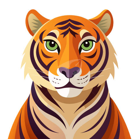 Creative Bengal Tiger Illustration