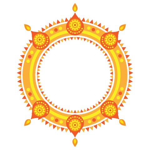 Round Decorative Frame Illustration