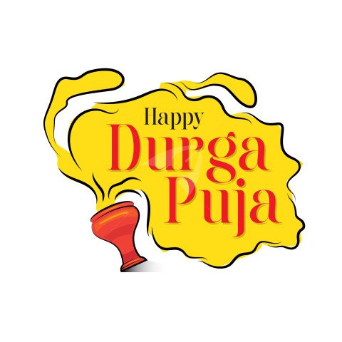 Happy Durga Puja Post Banner Design