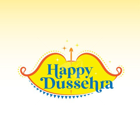 Happy Dussehra Greeting Template