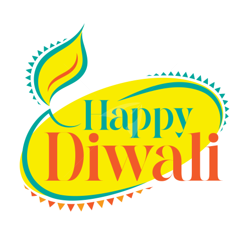 Happy Diwali Sticker Design Template