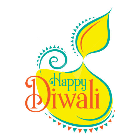 Happy Diwali Sticker Design Template