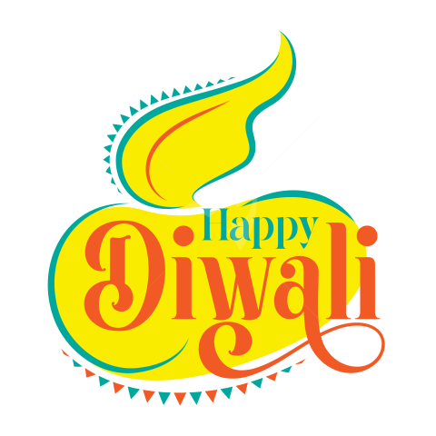 Happy Diwali Sticker Design Template