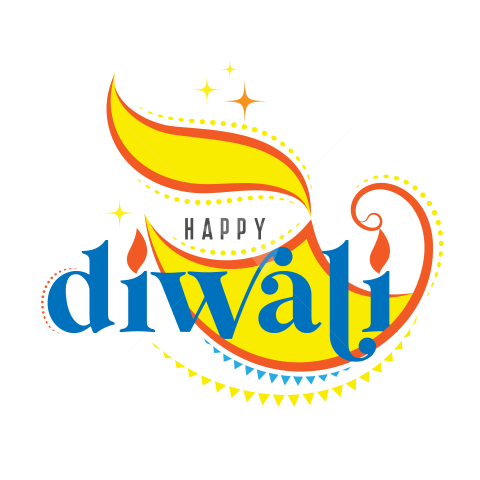 Happy Diwali Sticker Design Template