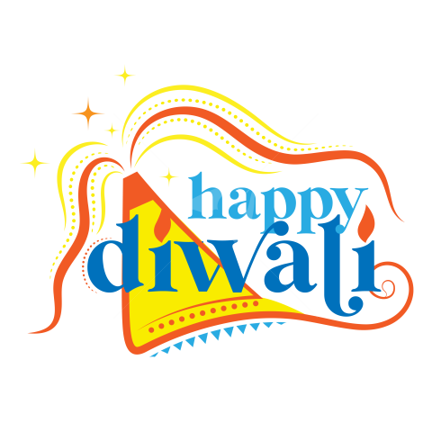 Happy Diwali Sticker Design Template