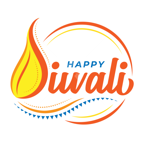 Happy Diwali Sticker Design Template