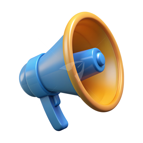 Megaphone 3d png Illustration