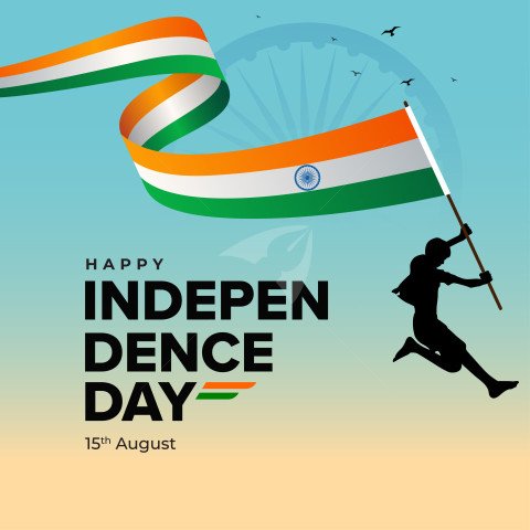 Indian independence day background template