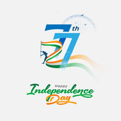 77th Indian Independence Day Background Template