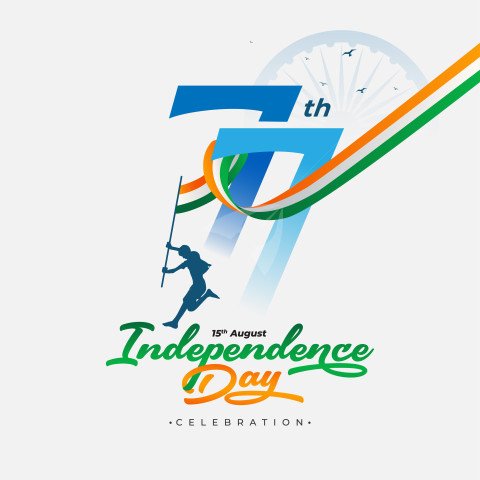 77th Indian Independence Day Post Banner