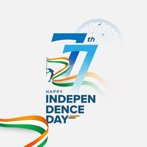 77th Indian Independence Day Post Banner